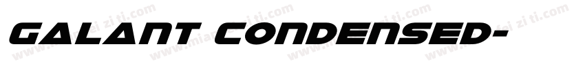 Galant Condensed字体转换